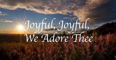 joyful we adore thee